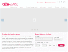 Tablet Screenshot of carderrealtygroup.com